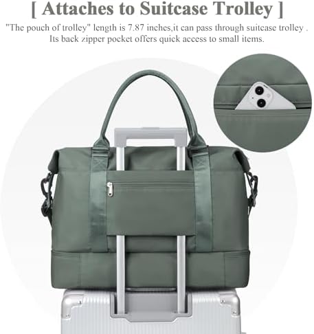 41r g3u8txl. ac .jpg SEAFEEWasserdatenschützende Reisetasche Damen Fitnesstasche A11-Beige Braun