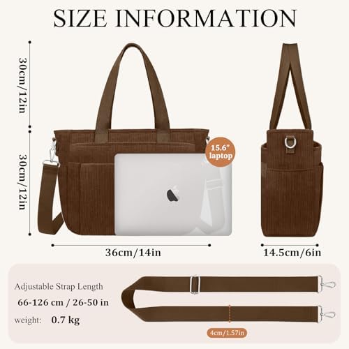 41sr849kxwl. ac .jpg TEUEN Handtasche Damen Mittelgroß Leichte Henkeltaschen für Arbeit Reisen mit Reißverschluss Einkaufen Schule Shopper Cr