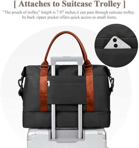 41sdhlmimal. ac .jpg SEAFEEWasserdatenschützende Reisetasche Damen Fitnesstasche A11-Beige Braun