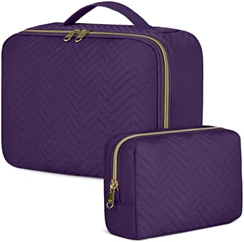 41txlujdtfl. ac .jpg IGOLUMON Kulturtasche Damen zum Aufhängen Schwarz - wasserdicht - Große Make-up-Tasche für Reise - Kosmetiktasche - 2 St