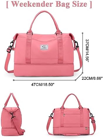 41uctg67cul. ac .jpg SEAFEEWasserdatenschützende Reisetasche Damen Fitnesstasche A11-Beige Braun