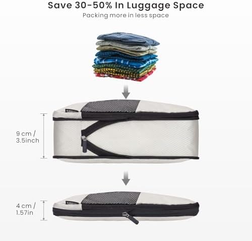 41vbtcg2gvl. ac .jpg Carttiya Koffer Organizer Kompression Set für Reisende, Compression Packing Cube, Komprimierbare Packwürfel zur Organisa