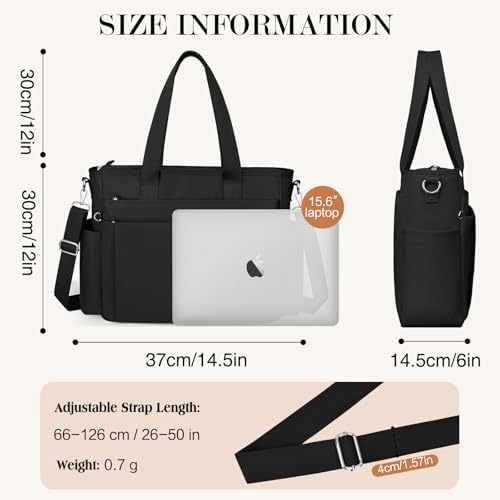 41wq5e 7qdl. ac .jpg TEUEN Handtasche Damen Mittelgroß Leichte Henkeltaschen für Arbeit Reisen mit Reißverschluss Einkaufen Schule Shopper Cr