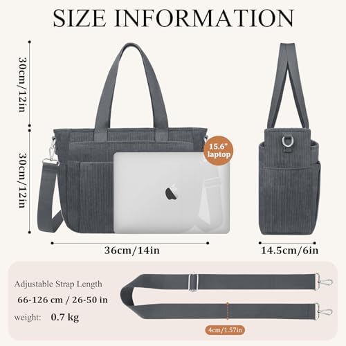 41xj9e60fgl. ac .jpg TEUEN Handtasche Damen Mittelgroß Leichte Henkeltaschen für Arbeit Reisen mit Reißverschluss Einkaufen Schule Shopper Cr