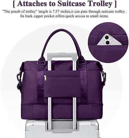 41yelkzzkl. ac .jpg SEAFEEWasserdatenschützende Reisetasche Damen Fitnesstasche A11-Beige Braun