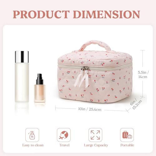 41zd8yalw l. ac .jpg Niedliche Cord Kosmetiktasche Erdbeere für Damen und Mädchen Global Recycled Standard Kulturtasche und Reise Kulturbeu