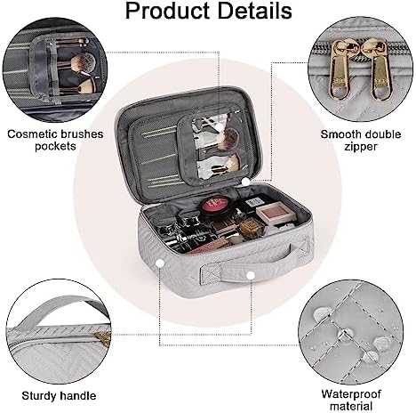 510gvqa0pnl. ac .jpg IGOLUMON Kulturtasche Damen zum Aufhängen Schwarz - wasserdicht - Große Make-up-Tasche für Reise - Kosmetiktasche - 2 St