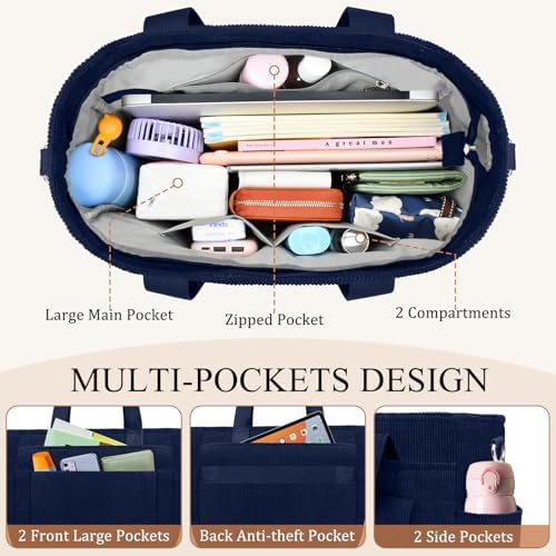 512wkdwqegl. ac .jpg TEUEN Handtasche Damen Mittelgroß Leichte Henkeltaschen für Arbeit Reisen mit Reißverschluss Einkaufen Schule Shopper Cr