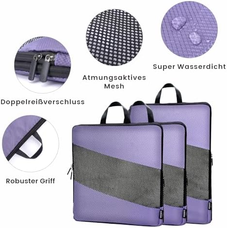 514zv3f48l. ac .jpg Carttiya Koffer Organizer Kompression Set für Reisende, Compression Packing Cube, Komprimierbare Packwürfel zur Organisa