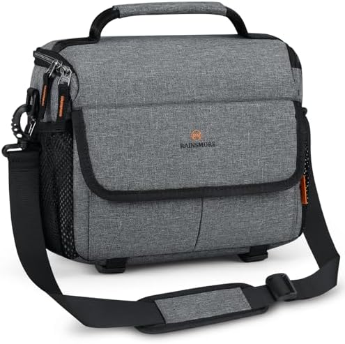 517rqzpffl. ac .jpg RAINSMORE DSLR/SLR Fototasche Wasserabweisend Stoßfeste mit Regenschutz-Hülle und Verstellbarem Gurt für Fotografen bei