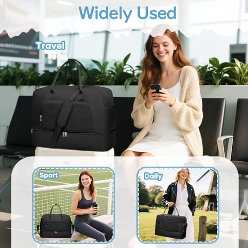 5193orsw0bl. ac .jpg SEAFEEWasserdatenschützende Reisetasche Damen Fitnesstasche A11-Beige Braun