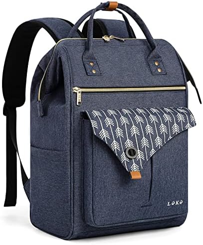 51ajecqlpfl. ac .jpg Lekesky Damen Anti Diebstahl Rucksack mit Laptopfach & 15.6 Zoll Laptop, Arbeitsrucksack Schultasche & Tagepack, Grau L