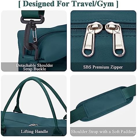 51bhubukfml. ac .jpg SEAFEEWasserdatenschützende Reisetasche Damen Fitnesstasche A11-Beige Braun