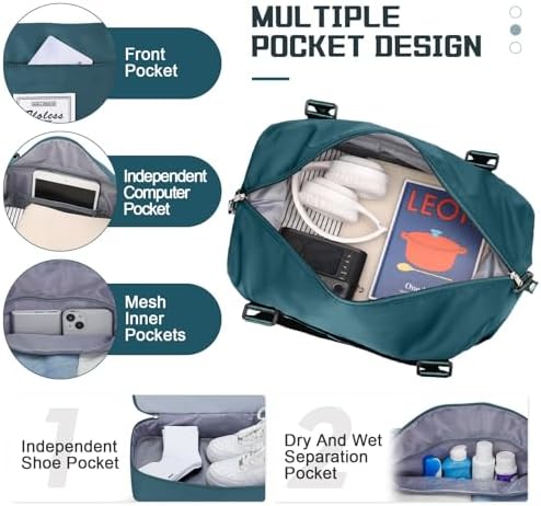 51cqkl4nokl. ac .jpg SEAFEEWasserdatenschützende Reisetasche Damen Fitnesstasche A11-Beige Braun