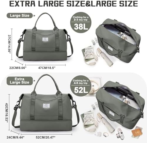 51fs3qg z l. ac .jpg SEAFEEWasserdatenschützende Reisetasche Damen Fitnesstasche A11-Beige Braun