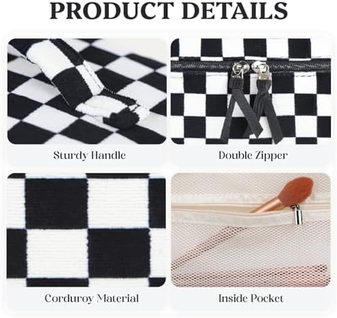 51hr4ju189l. ac .jpg Niedliche Cord Kosmetiktasche Erdbeere für Damen und Mädchen Global Recycled Standard Kulturtasche und Reise Kulturbeu