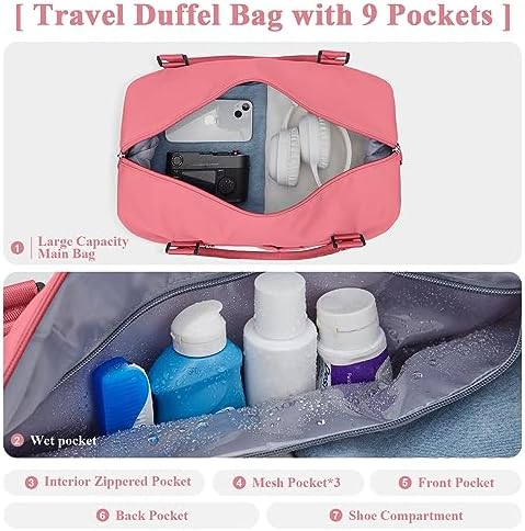 51m9jbnisgl. ac .jpg SEAFEEWasserdatenschützende Reisetasche Damen Fitnesstasche A11-Beige Braun