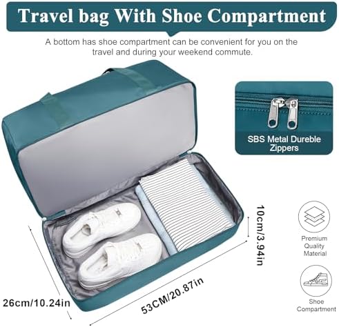 51n9faltwql. ac .jpg SEAFEEWasserdatenschützende Reisetasche Damen Fitnesstasche A11-Beige Braun