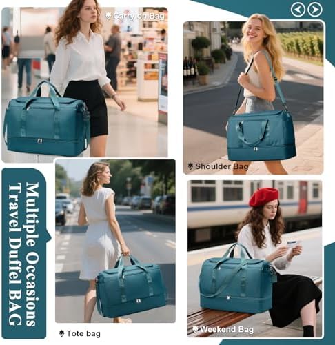 51nclx646ol. ac .jpg SEAFEEWasserdatenschützende Reisetasche Damen Fitnesstasche A11-Beige Braun