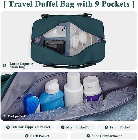 51opbopcvll. ac .jpg SEAFEEWasserdatenschützende Reisetasche Damen Fitnesstasche A11-Beige Braun