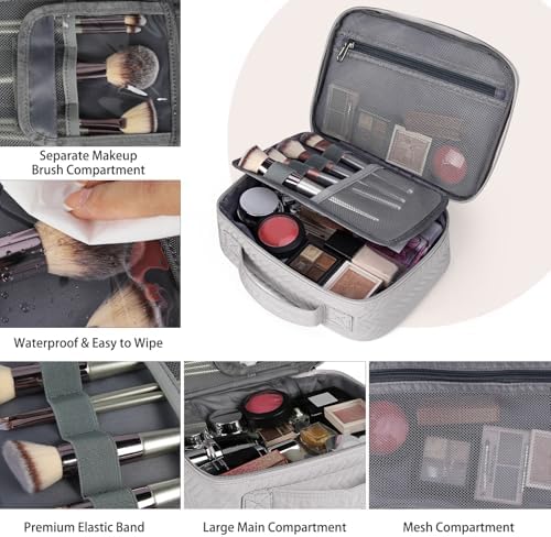 51oru3aadel. ac .jpg IGOLUMON Kulturtasche Damen zum Aufhängen Schwarz - wasserdicht - Große Make-up-Tasche für Reise - Kosmetiktasche - 2 St