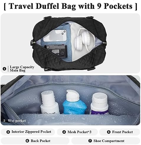 51qindvxypl. ac .jpg SEAFEEWasserdatenschützende Reisetasche Damen Fitnesstasche A11-Beige Braun