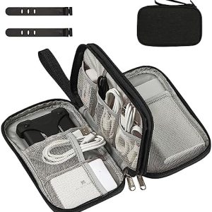 Elektronische Tasche Kabeltasche Schwarz Wasserdicht USB Powerbank Zubehör