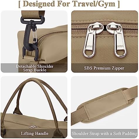 51vxiwd0sbl. ac .jpg SEAFEEWasserdatenschützende Reisetasche Damen Fitnesstasche A11-Beige Braun