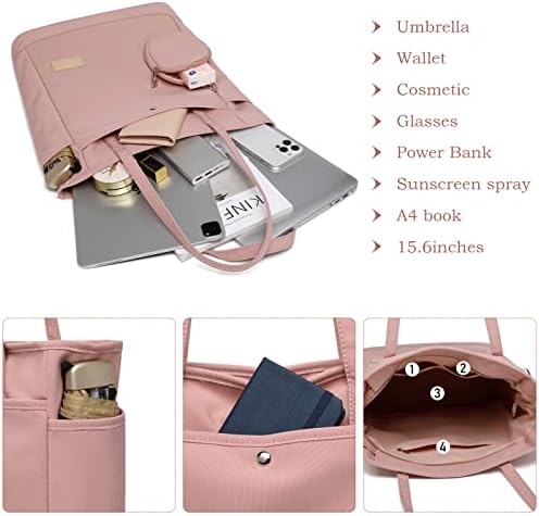 51vtzxpmjml. ac .jpg JANSBEN Damen Shopper-Tasche mit Reißverschluss Rosa