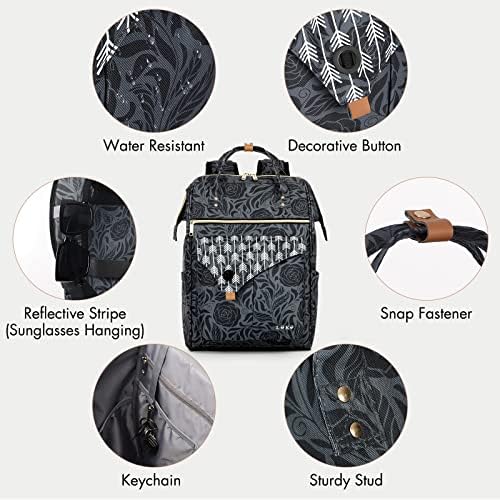 51w3xdn5l1l. ac .jpg Lekesky Damen Anti Diebstahl Rucksack mit Laptopfach & 15.6 Zoll Laptop, Arbeitsrucksack Schultasche & Tagepack, Grau L