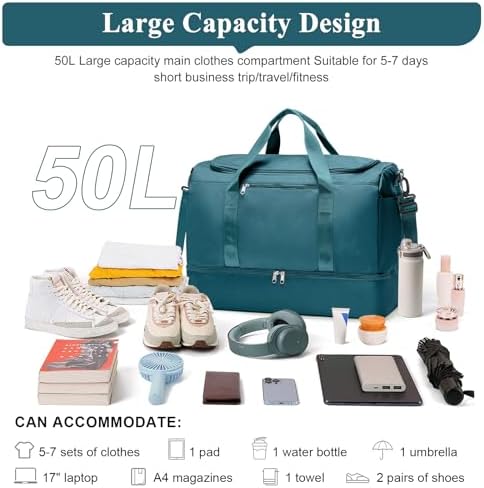 51wddydecnl. ac .jpg SEAFEEWasserdatenschützende Reisetasche Damen Fitnesstasche A11-Beige Braun