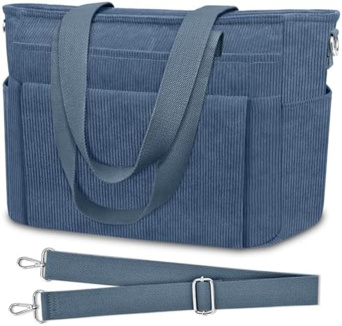 51zetficn9l. ac .jpg TEUEN Handtasche Damen Mittelgroß Leichte Henkeltaschen für Arbeit Reisen mit Reißverschluss Einkaufen Schule Shopper Cr