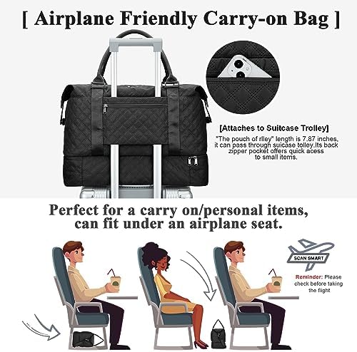 51bh7cb0nl. ac .jpg SEAFEEWasserdatenschützende Reisetasche Damen Fitnesstasche A11-Beige Braun