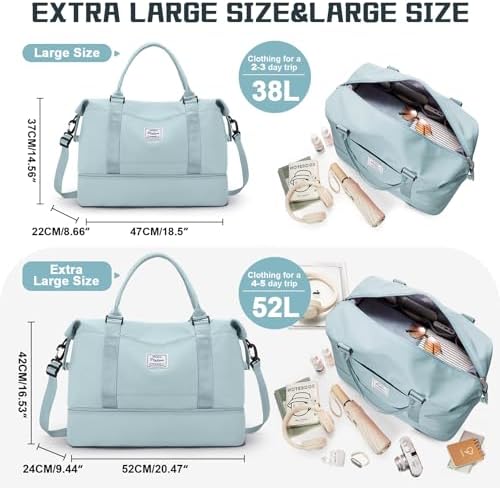 51bpdlrehjl. ac .jpg SEAFEEWasserdatenschützende Reisetasche Damen Fitnesstasche A11-Beige Braun