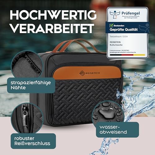 51fdop5mc1l. ac .jpg Reisefein Kulturtasche Damen Groß – 3-in-1 Kulturbeutel zum Aufhängen – Praktische Kosmetiktasche für Reise & Ordnung