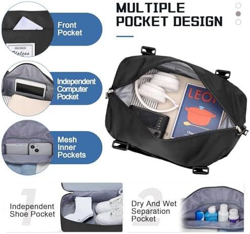 51feomxjdl. ac .jpg SEAFEEWasserdatenschützende Reisetasche Damen Fitnesstasche A11-Beige Braun