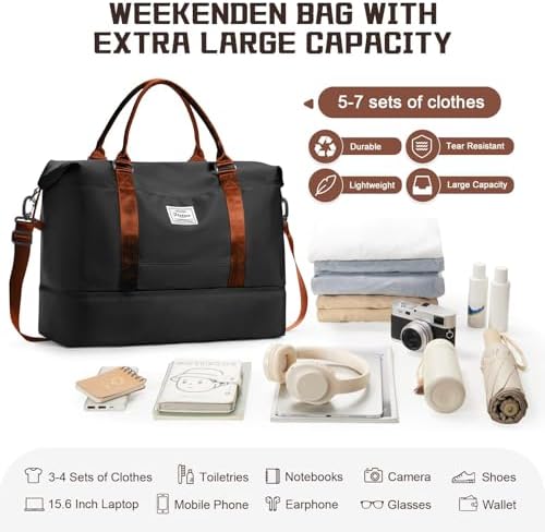 51haizi yl. ac .jpg SEAFEEWasserdatenschützende Reisetasche Damen Fitnesstasche A11-Beige Braun