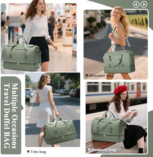 51iutrtehcl. ac .jpg SEAFEEWasserdatenschützende Reisetasche Damen Fitnesstasche A11-Beige Braun