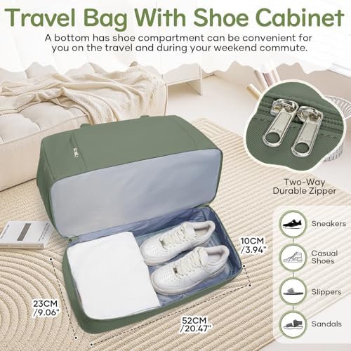 51mx0xhp9xl. ac .jpg SEAFEEWasserdatenschützende Reisetasche Damen Fitnesstasche A11-Beige Braun