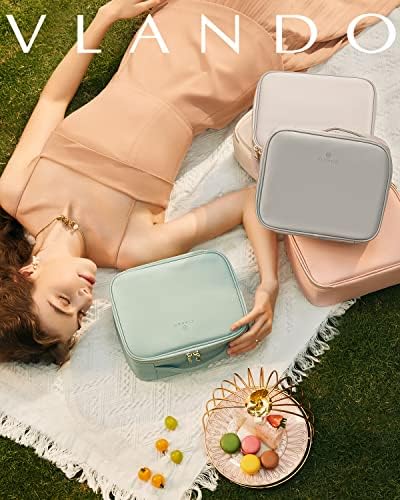 51mrk1a48nl. ac 1.jpg Vlando Größe Schminktasche Wasserdicht Tasche Organisator Kosmetiktasche