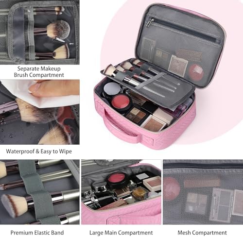 51oja9yhozl. ac .jpg IGOLUMON Kulturtasche Damen zum Aufhängen Schwarz - wasserdicht - Große Make-up-Tasche für Reise - Kosmetiktasche - 2 St