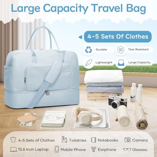 51qnm nehdl. ac .jpg SEAFEEWasserdatenschützende Reisetasche Damen Fitnesstasche A11-Beige Braun