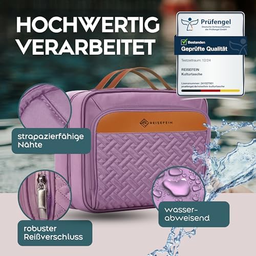 51rbzp2spql. ac .jpg Reisefein Kulturtasche Damen Groß – 3-in-1 Kulturbeutel zum Aufhängen – Praktische Kosmetiktasche für Reise & Ordnung