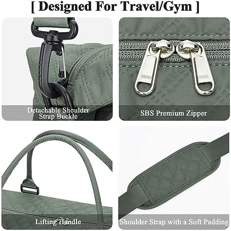 51t2x3glhul. ac .jpg SEAFEEWasserdatenschützende Reisetasche Damen Fitnesstasche A11-Beige Braun