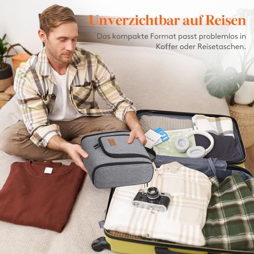 51tagnomqhl. ac .jpg Lifewit Große Kulturbeutel Herren Wasserdicht Reisetasche Kosmetikkosmetiktasche Fächer Schwarz RCSS 100