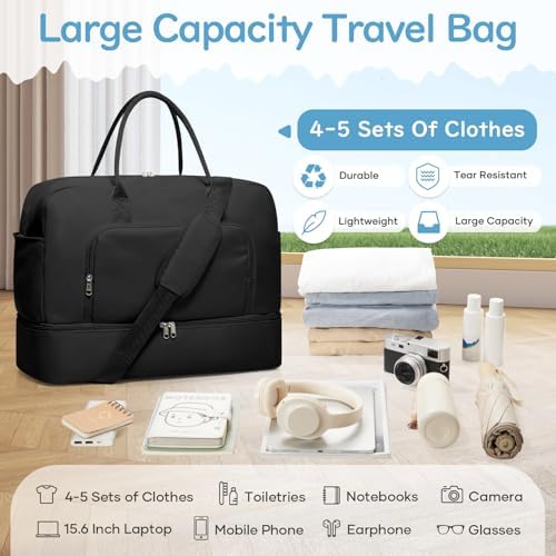 51u52ithtbl. ac .jpg SEAFEEWasserdatenschützende Reisetasche Damen Fitnesstasche A11-Beige Braun