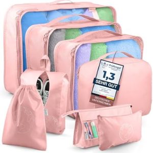 AsteriCS Koffer Organizer Deluxe Edition leicht - Packing Cubes vielseitig einsetzbar für Koffer, Rucksack, Reise-Gadget