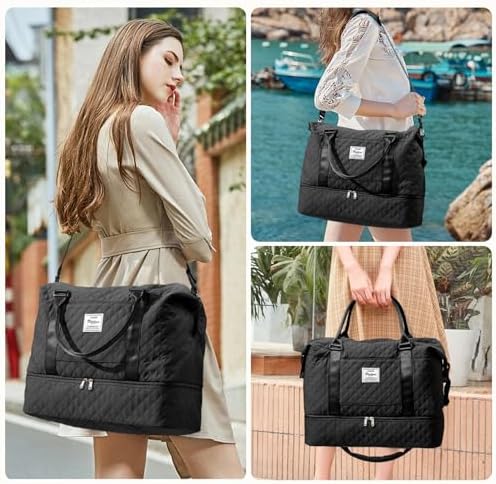 51vwzzsxlpl. ac .jpg SEAFEEWasserdatenschützende Reisetasche Damen Fitnesstasche A11-Beige Braun