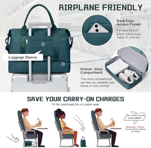 51w7 c4wl6l. ac .jpg SEAFEEWasserdatenschützende Reisetasche Damen Fitnesstasche A11-Beige Braun