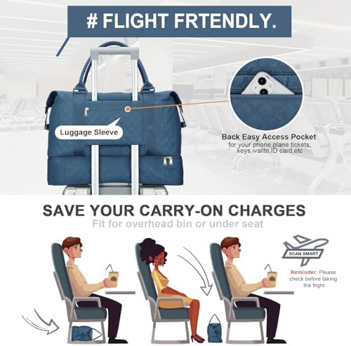 51ywe7wqfsl. ac .jpg SEAFEEWasserdatenschützende Reisetasche Damen Fitnesstasche A11-Beige Braun